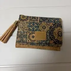 天然コルク製 ミニ財布 コンパクトウォレット スペイン製