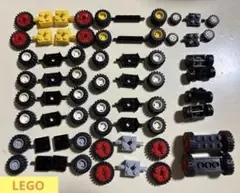 LEGO 車 軸 タイヤ 12台分 まとめ売り A-158