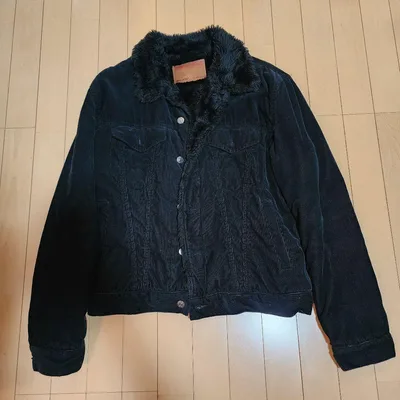 EDWIN ボアジャケット XL 503 コーデュロイ 黒