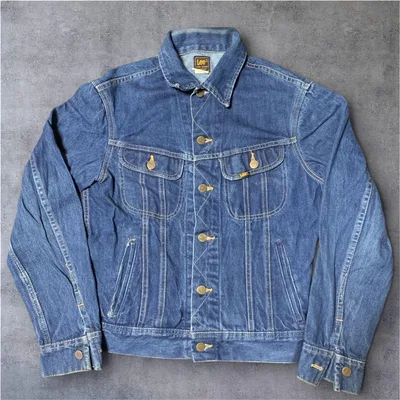 80s Lee 220-2647 denim jacket 黒タグ 36R