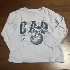 GAP 子供用長袖カットソー 105cm 薄水色 宇宙飛行士柄