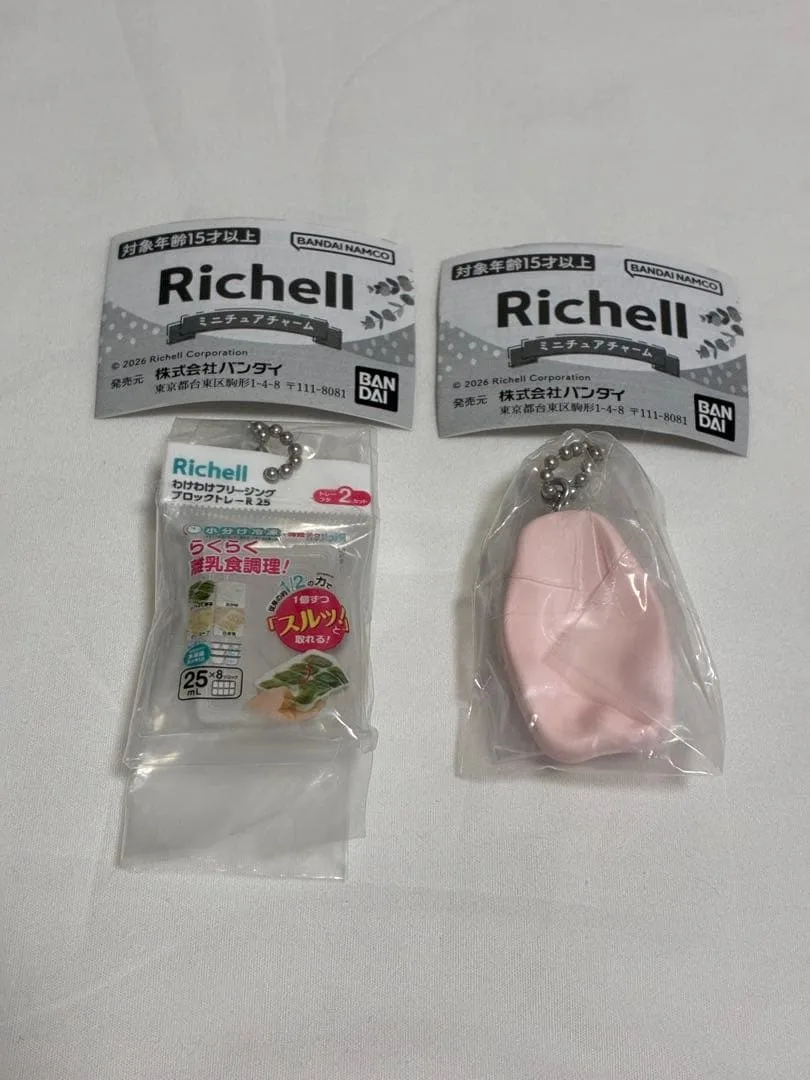 【即日発送】説明書付き!Richell ミニチュアチャーム 2種セット