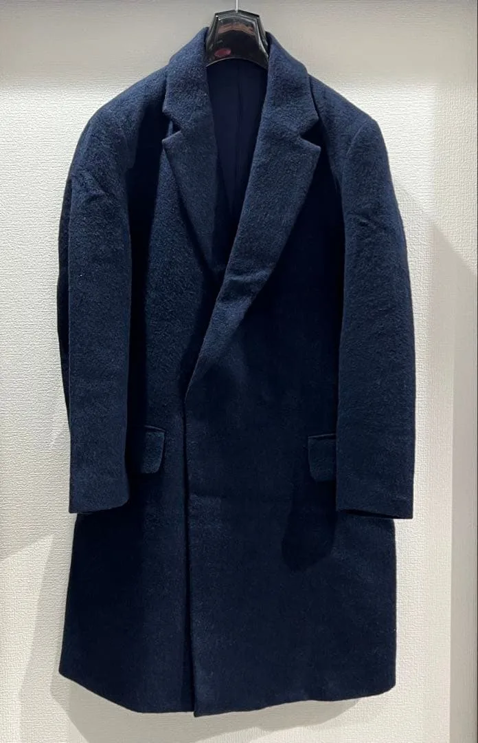 URBAN RESEARCH チェスターコート ダブル ネイビー ブルー 青 紺