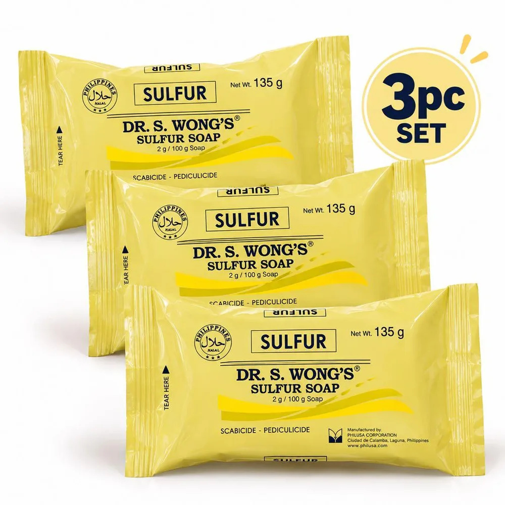 Dr. Wong’s Sulfur Soap 【3pc】