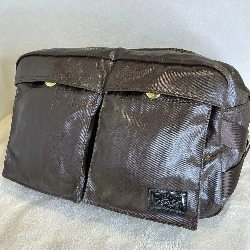 PORTERシャイン ウエストバッグ ボディバッグ ブラウン 美品 廃盤品