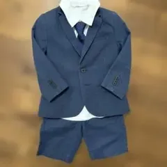 H&M キッズ フォーマルスーツ セットアップ ドット柄