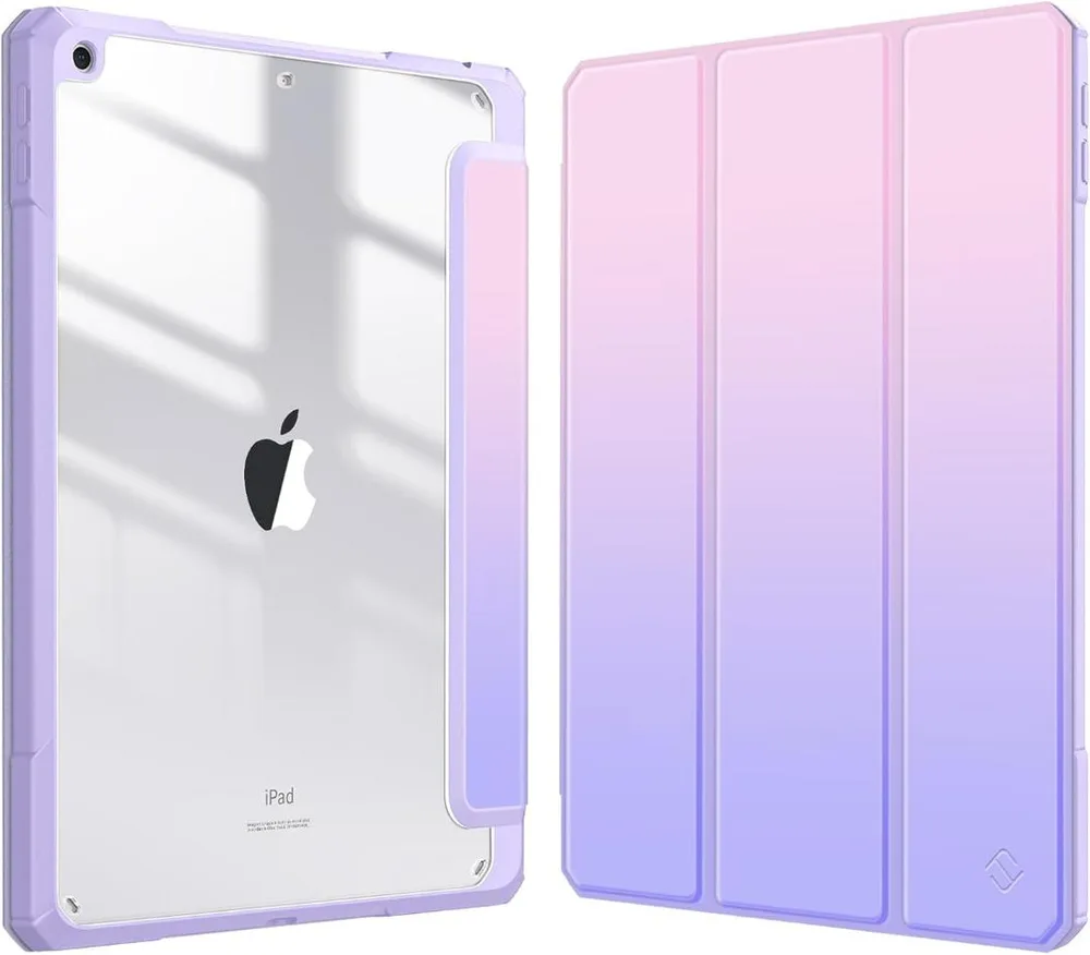 iPad 10.2ケース 9/8/7世代対応 3折スタンド マーブルパープル