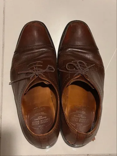 ☆即発 SCOTCH GRAIN 外羽根 ストレートチップ ブラウン 26cm