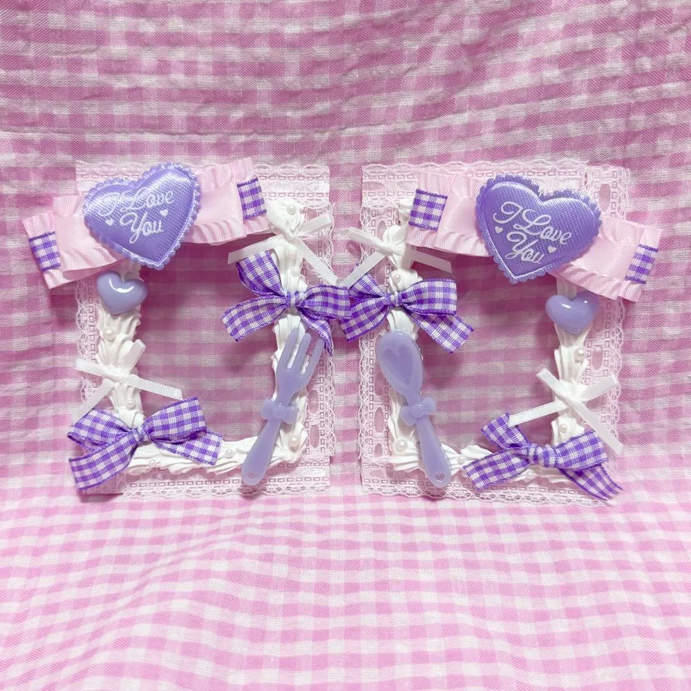 ♥ B8 トレカケース ホイップデコ 硬質ケース ピンク×紫 2個セット ♥