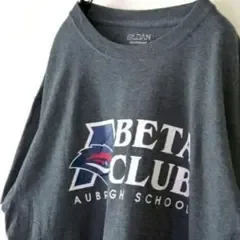 ギルダン BETA CLUB AUBREY Tシャツ グレー L 古着