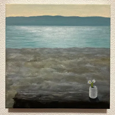 海 アクリル画 原画