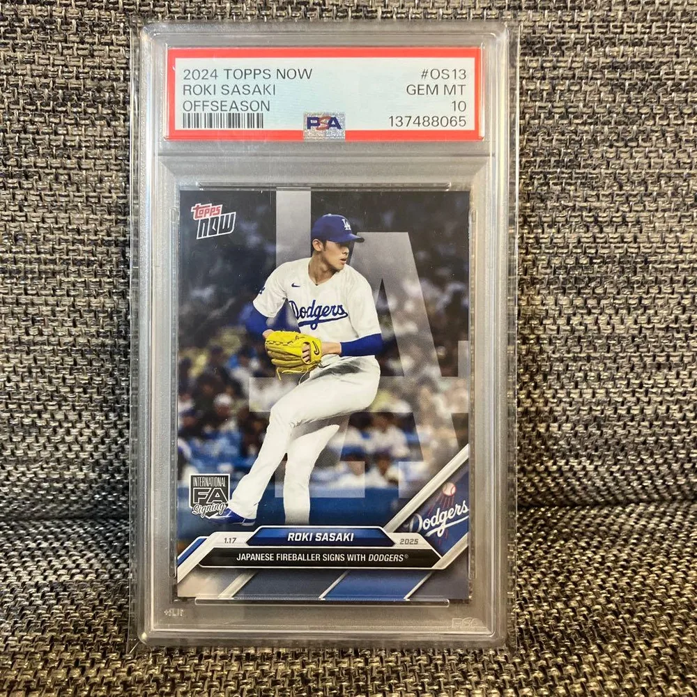 【鑑定済】PSA10 佐々木朗希 2025 Topps now #OS13 RC