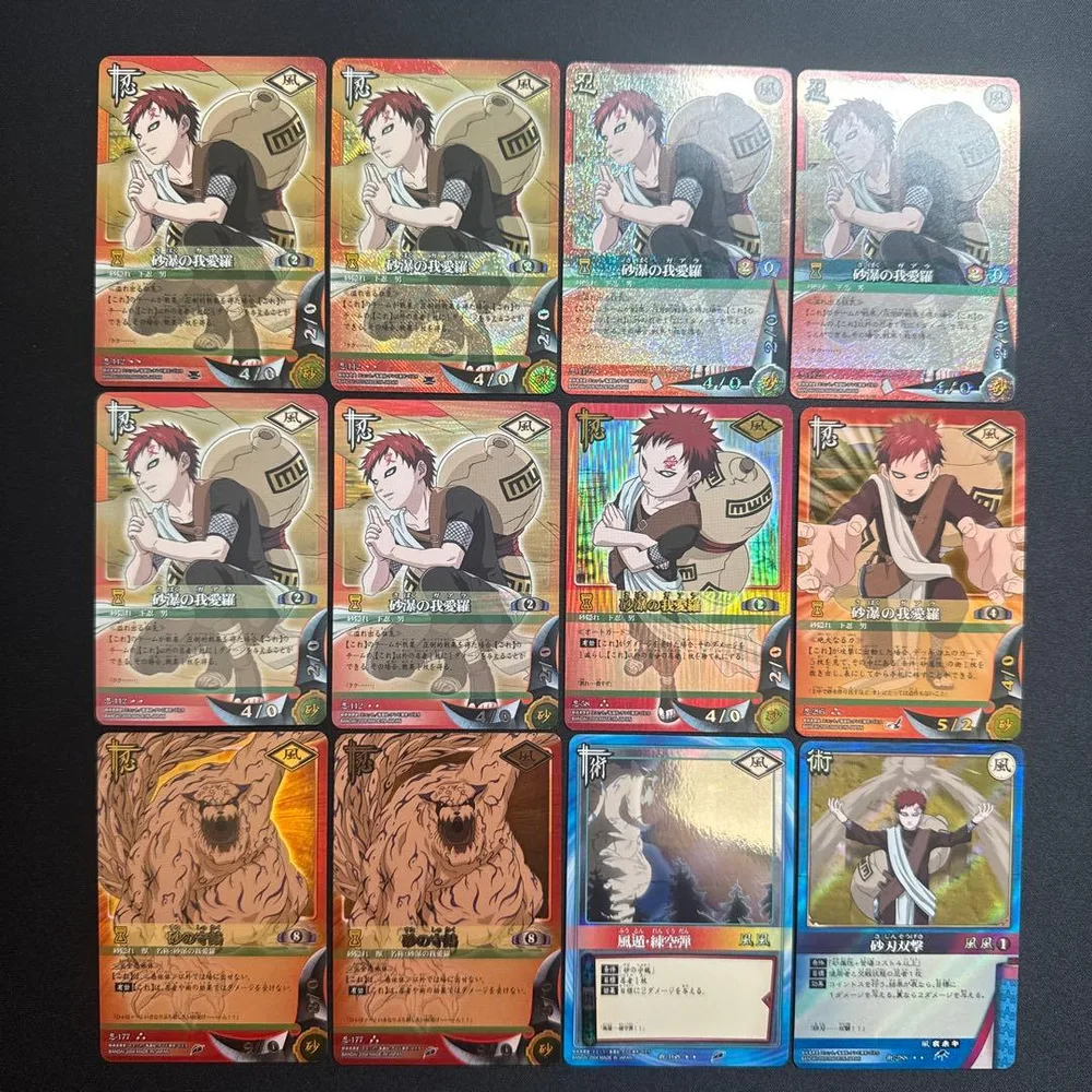 12枚セット NARUTO ナルト カードゲーム 砂瀑の我愛羅 砂の守鶴