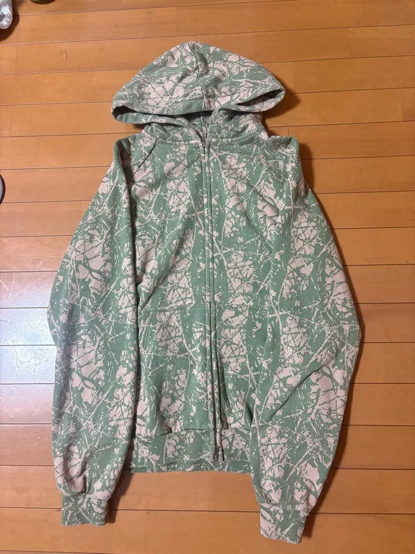 Butter Goods 総柄 ジップアップパーカー