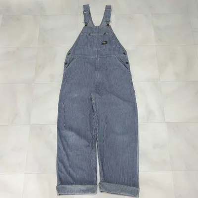 OSHKOSH オシュコシュ ヒッコリー オーバーオール USA製 36×31