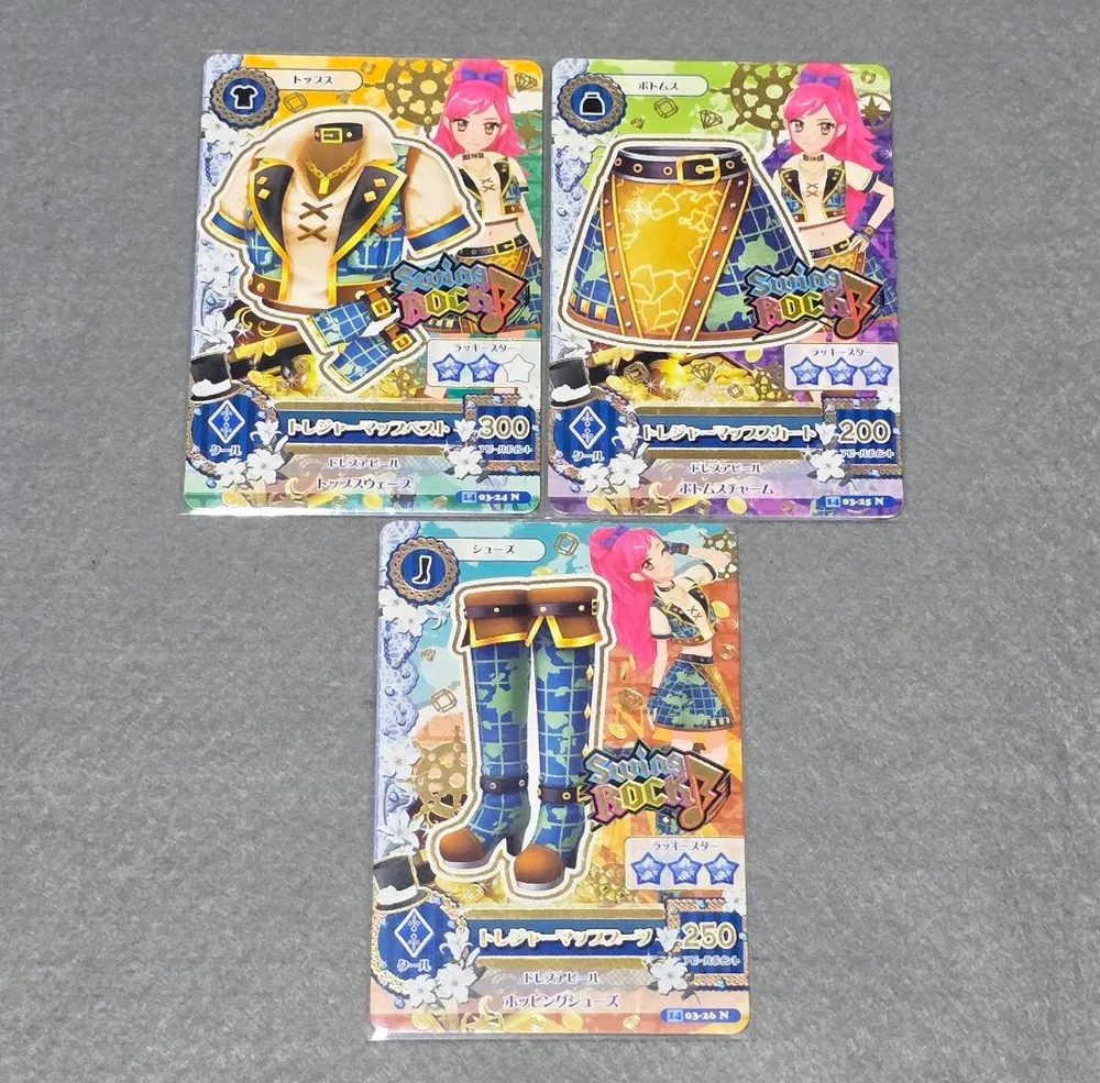 アイカツカード トレジャーマップコーデ 3枚セット 音城セイラ