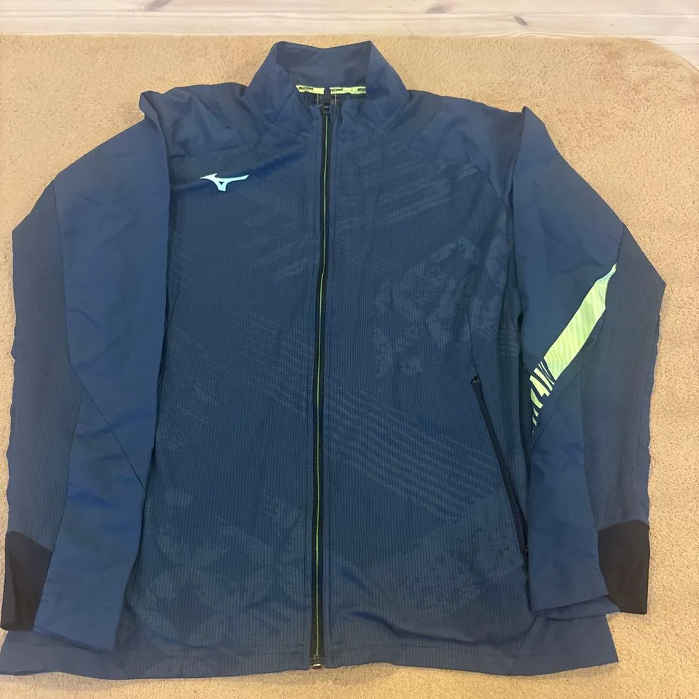 MIZUNO メンズ ジャージ 上下セット ネイビー XL