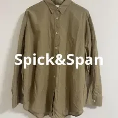 Spick&Span リネン混 シャツ ブラウス ベージュ ゆったり 春夏