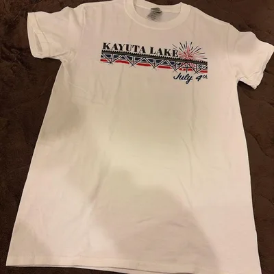 GILDAN KAYUTA LAKE July 4th Tシャツ ホワイト S