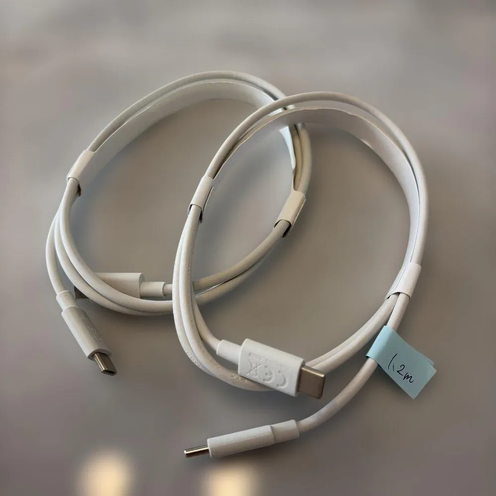 【未使用品】 USB Type-C ケーブル 1.2m ホワイト 2本セット