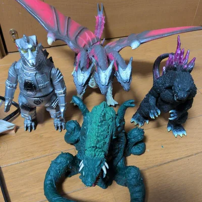 ゴジラ 怪獣 ソフビ フィギュア 4体セット