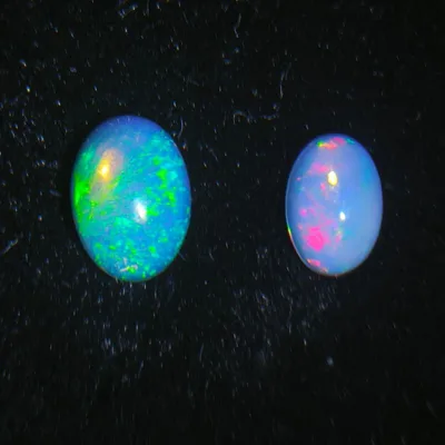 天然オパール カボション 2石セット(計0.86ct)ルース 裸石