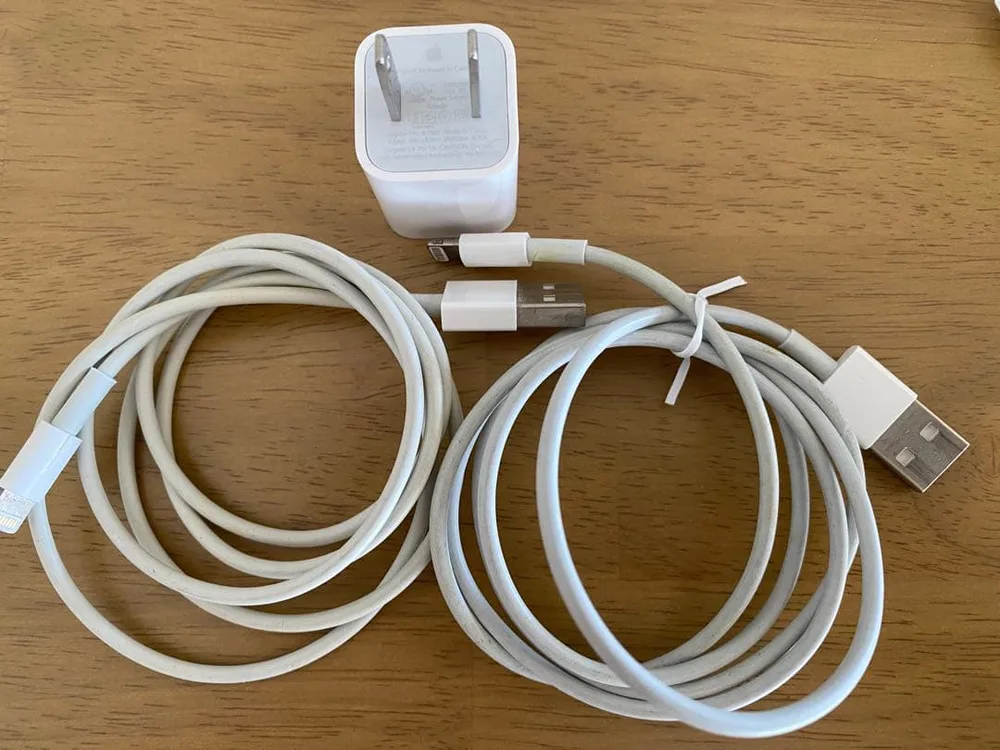 Apple純正 5W充電器USB-A to Lightningケーブル2本セット