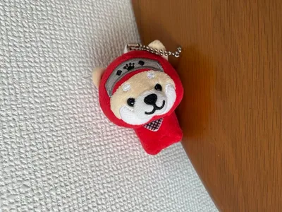 柴犬 忍者 ぬいぐるみ キーホルダー 旅するマメしば まめた×忍者マスコット