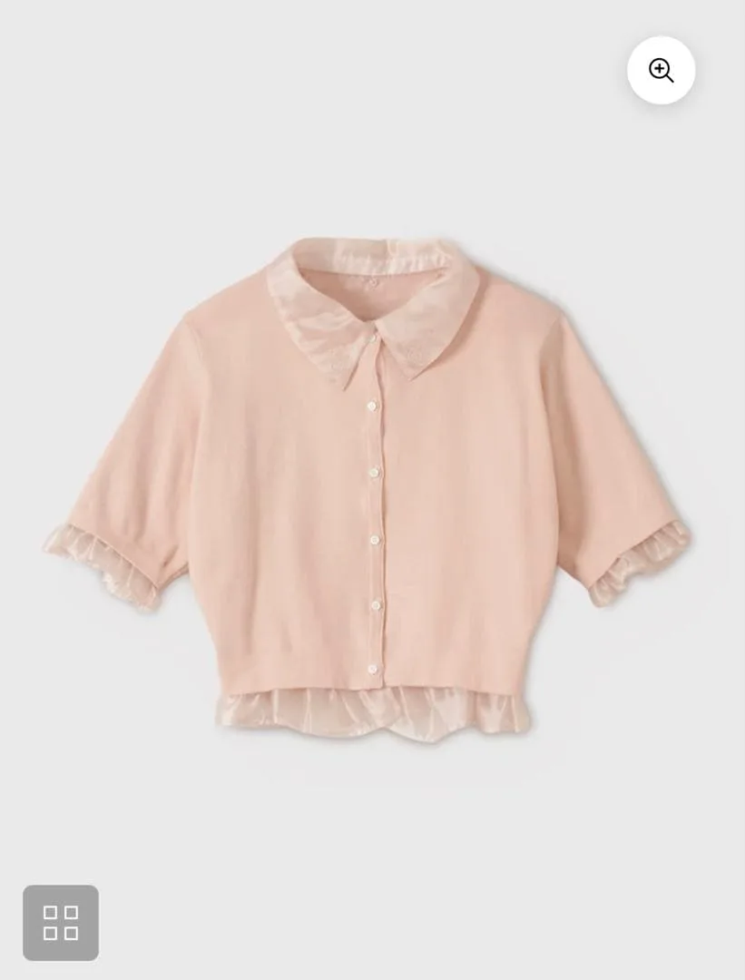 eimy istoire SIGN COLLAR CARDIGAN ピンク