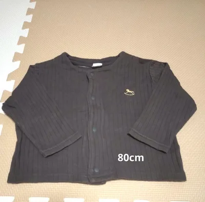 カーディガン 80cm ダークグレー