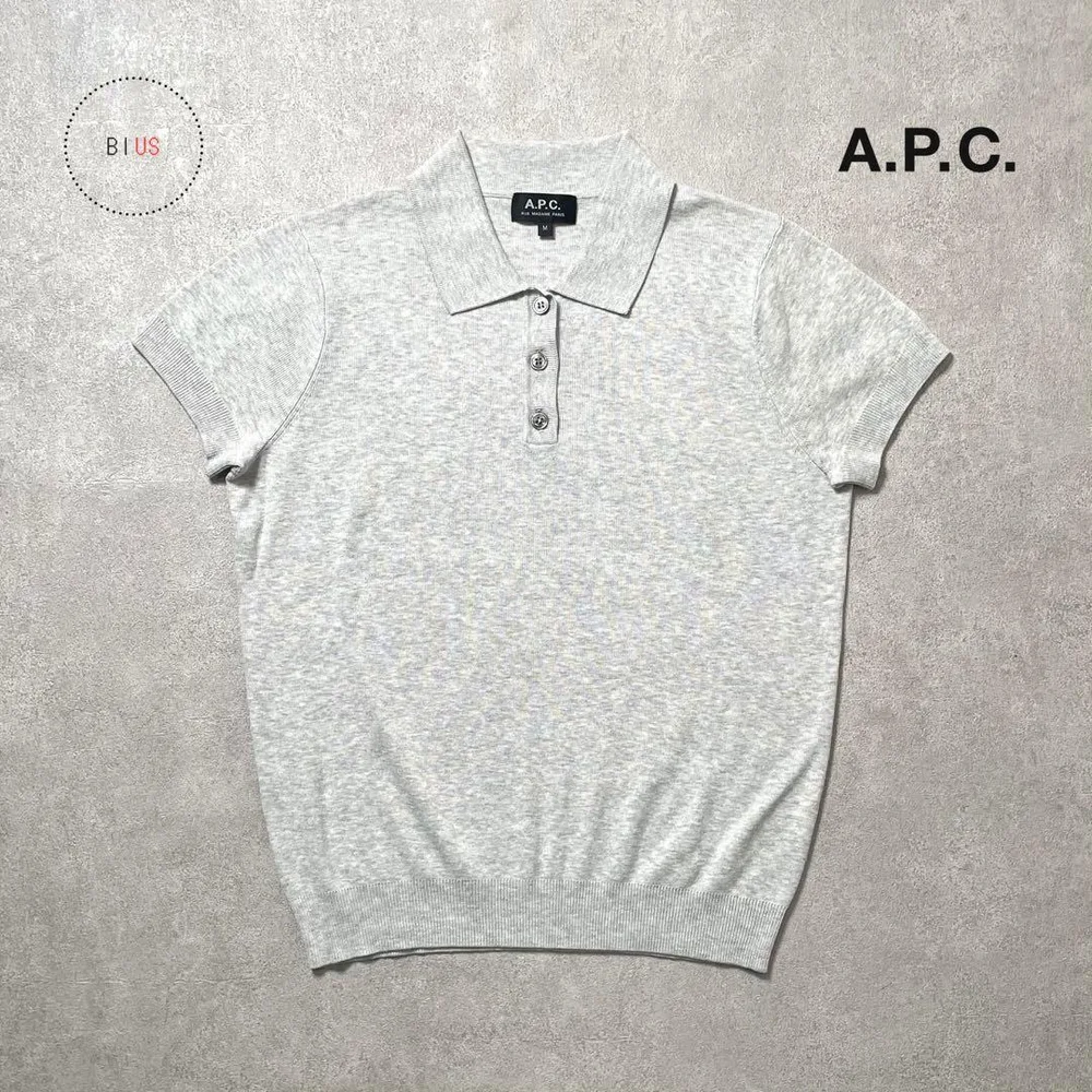 A.P.C.-ポロシャツ レディース-グレー Mサイズ