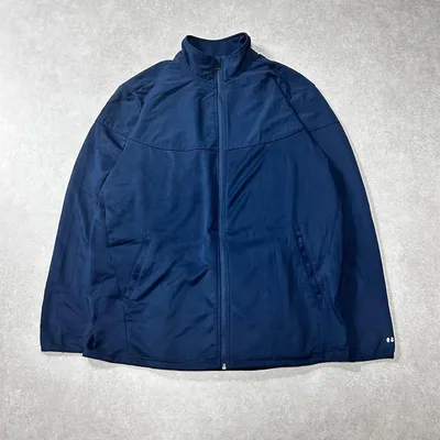 RUSSELLラッセル トラックジャケット テックジャケット フルジップ 紺 L
