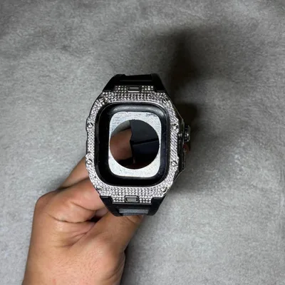 Apple Watch ultra用 ケース一体型バンド ラインストーン