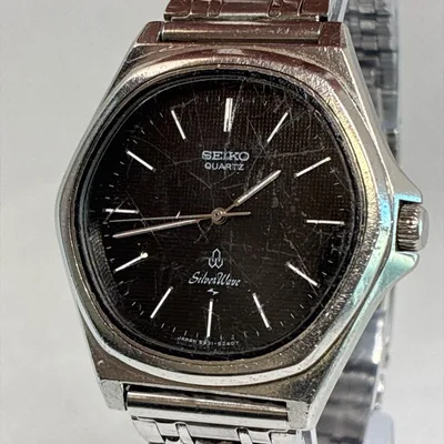 良品 稼働品 Seiko Silver Wave メンズ 腕時計 ヴィンテージ