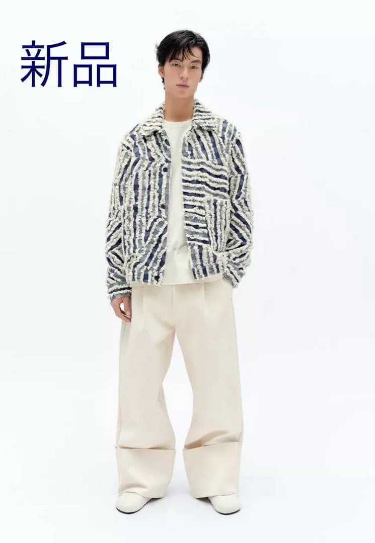 新品3万3千円!ZARA×FANGLU LIN*フリンジパッチワークジャケットS