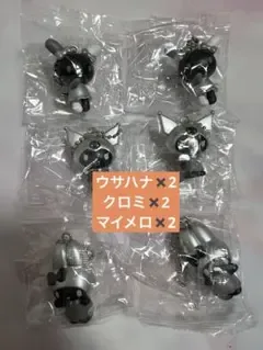 サンリオキャラクターズ モノトーンマスコット 6点セット