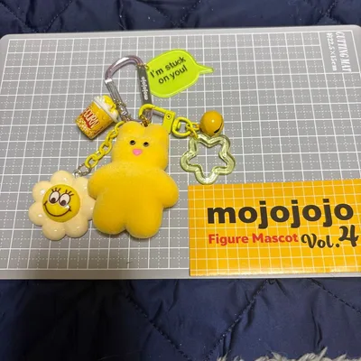 じゃらじゃらキーホルダー mojojojo フィギュアマスコットレモン イエロー