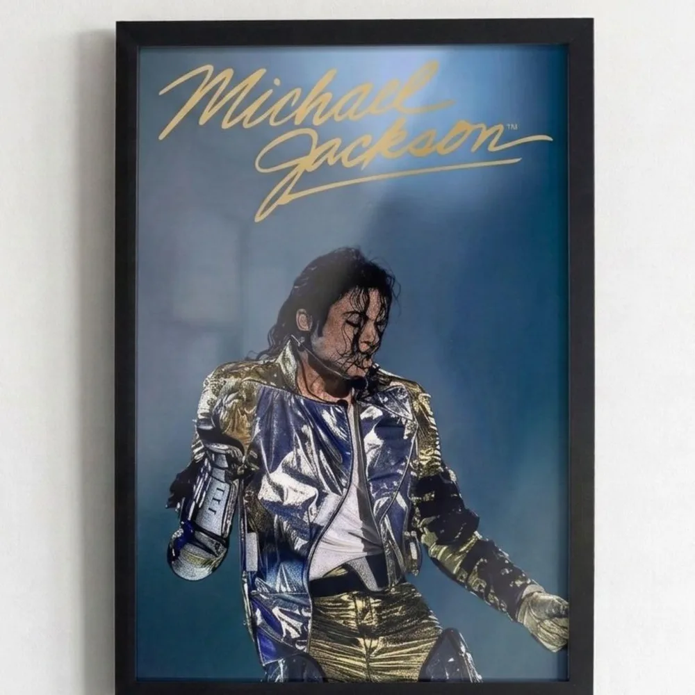 即日発送 Michael Jackson A4 アートポスター 額装