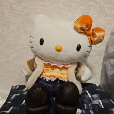 ハローキティ ぬいぐるみ オレンジリボン