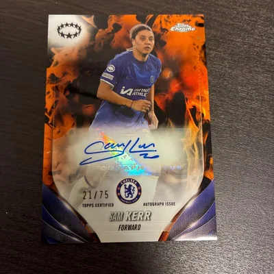 Topps Chrome Sam Kerr 直筆サインカード 75枚限定