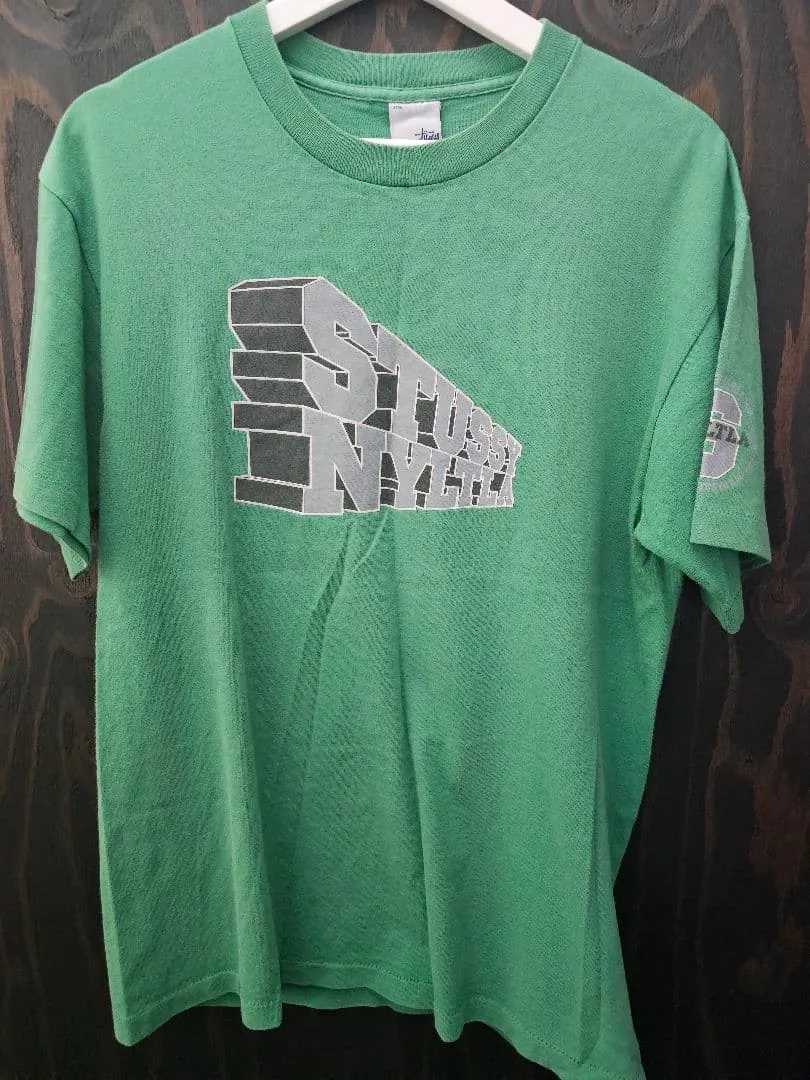 Stussy Tシャツ USA製 グリーン Mサイズ
