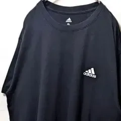 アディダスゴルフ ロゴ Tシャツ ブラック 黒 XL 古着