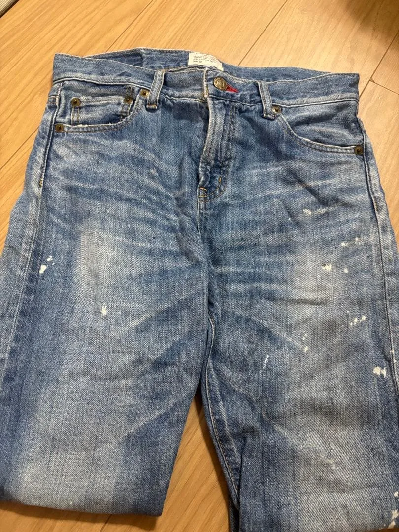 Ungrid ペイント デニムパンツ