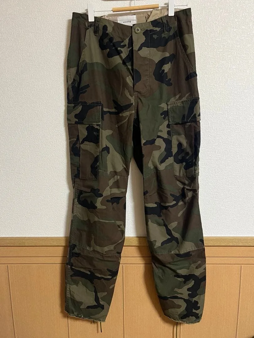 usedig 迷彩 カーゴパンツ ミリタリー ワークパンツ サイズ1