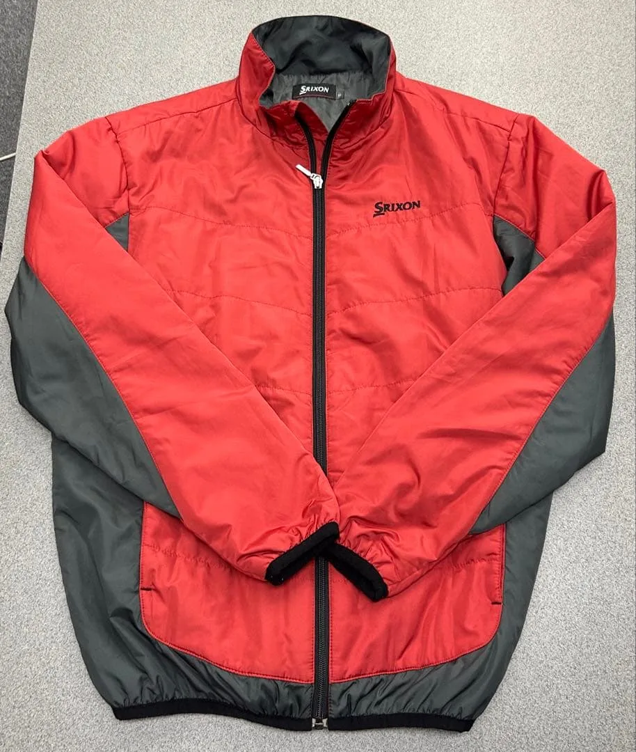 値下げSRIXON スリクソンフルジップ ジャケット レッド×グレー M