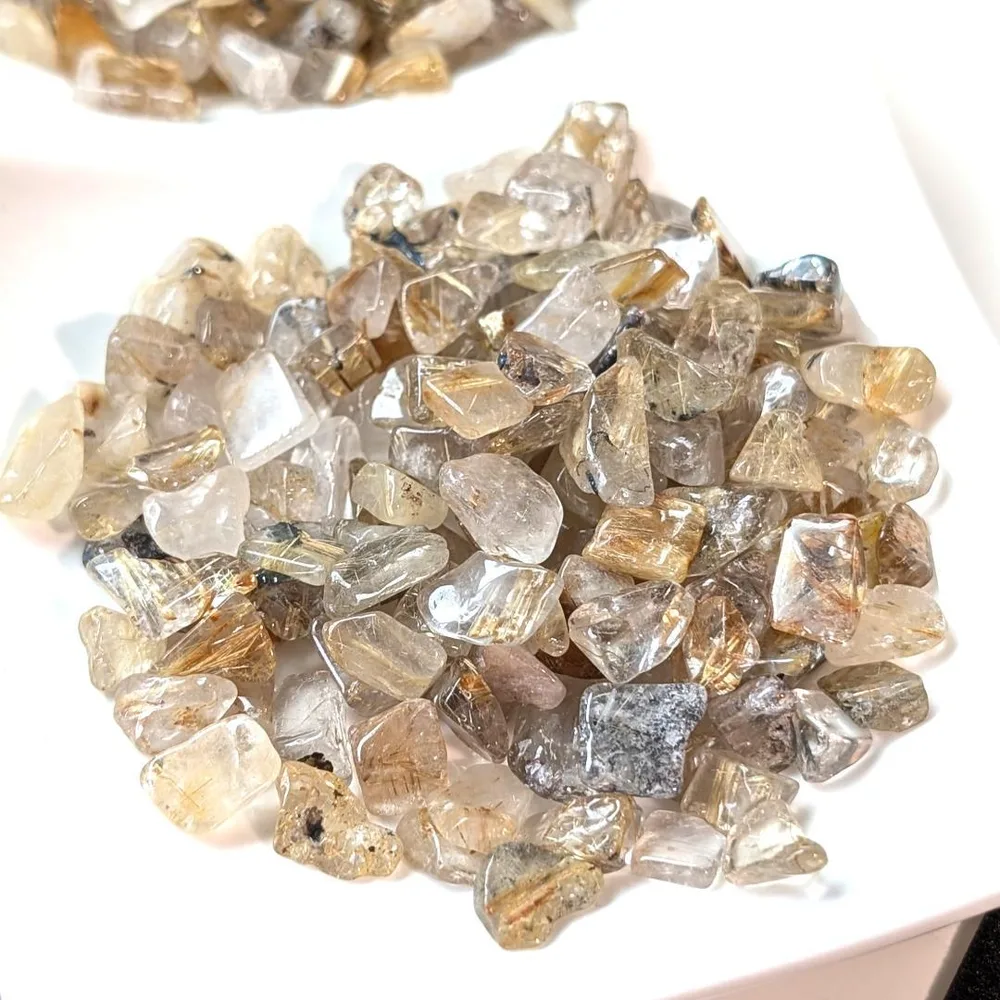 最強のパワーチャージを!!金針水晶 ルチルクォーツ 浄化さざれ50g 金運天然石