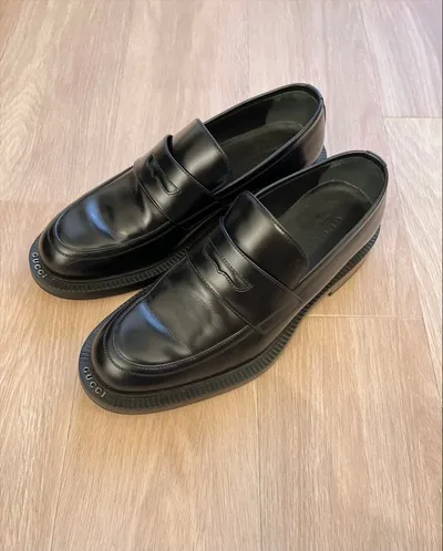 【GUCCI グッチ】メンズ/ローファー/ブラック/26.5cm