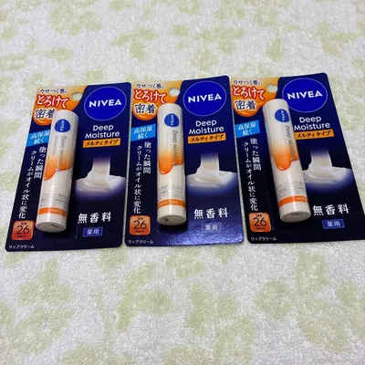 NIVEA Deep Moisture メルティタイプ 無香料 3本セット
