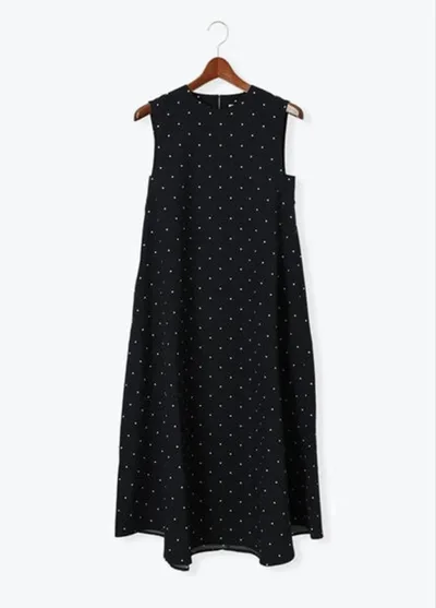 新品 Te chichi リネンライクドットワンピース