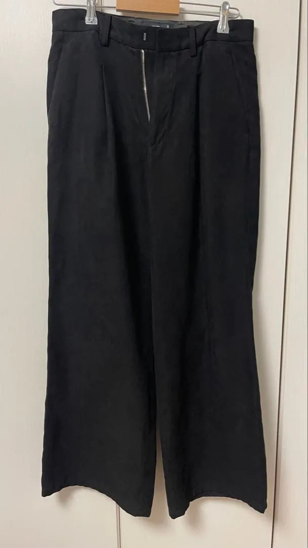 HARE メンズ ワイドパンツ ブラック MEDIUM